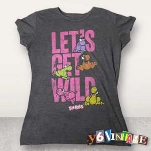 (❌SOLD ON DEPOP) Small Grey Nerds “Let’s Get Wild” Tee Shirt
